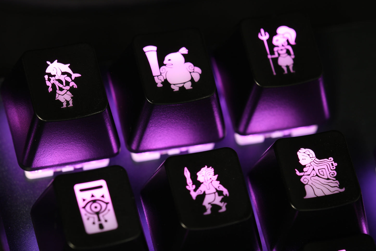 Zelda Shiekah Alphabet Keycap Set Backlit