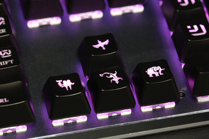 Zelda Shiekah Alphabet Keycap Set Backlit