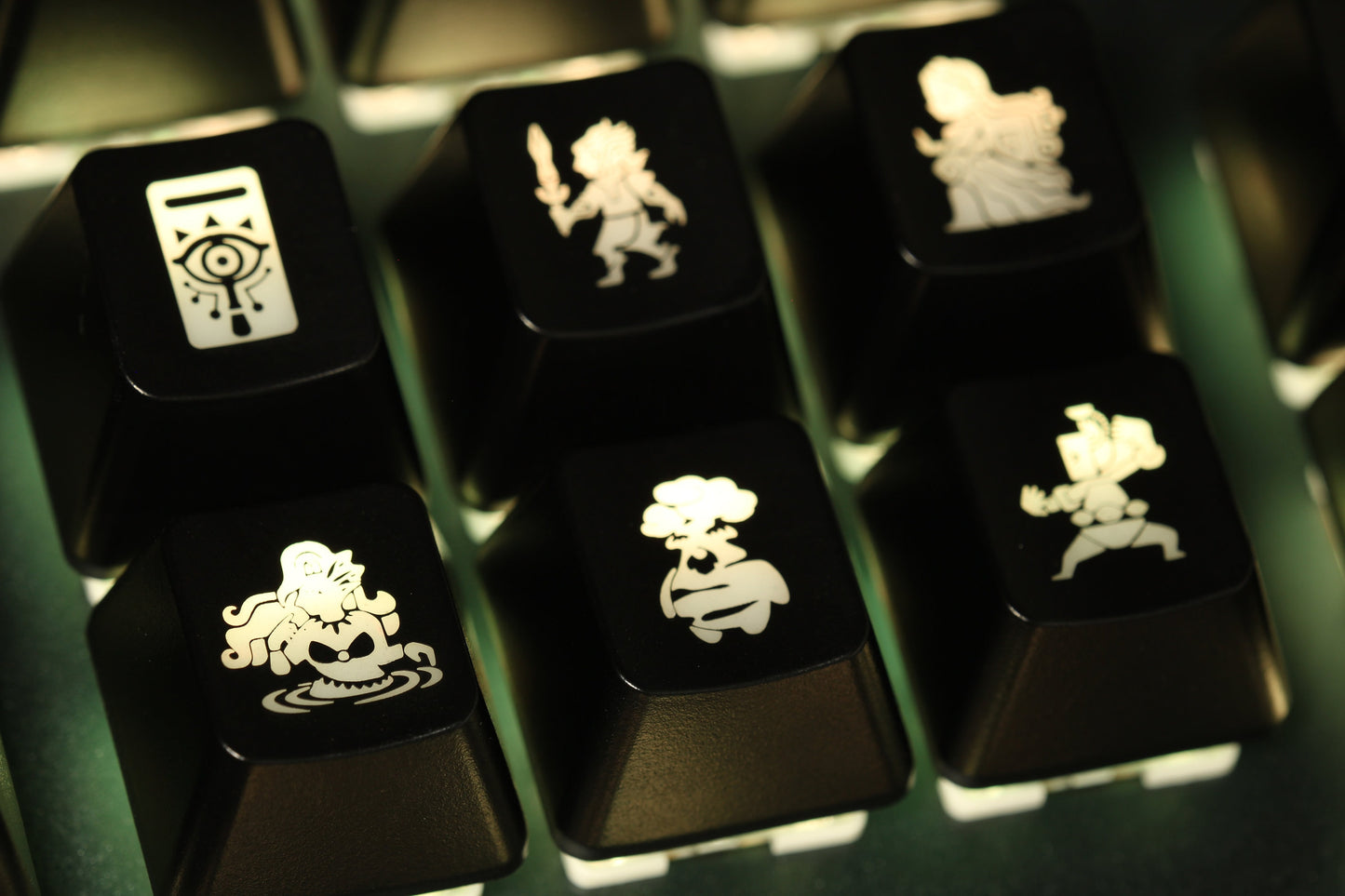 Zelda Shiekah Alphabet Keycap Set Backlit