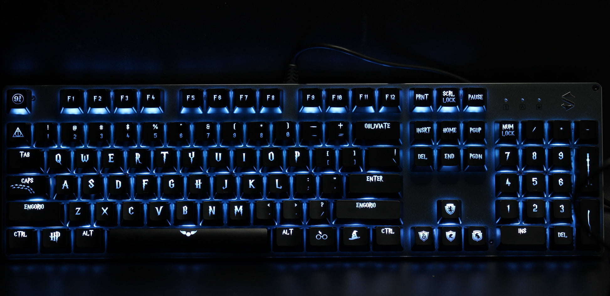 Harry Potter themed backlit keycap set